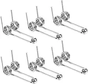 6 Pcs Double Return Torsion Springs Hair Curling Torsion Spring Diameter 1.3 mm Length 30 mm Perm Rods Stainless Steel Hair Curling Accessories