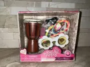 Our Generation Retro Doll 60's Love Blooms Drum Necklace Headband Accessory Set