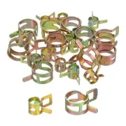 ID 8mm 15mm 5/16" 9/16" Fuel Line Hose Clip,Pipe Clamp,Spring Hose Clamp,20PCS