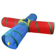 Cat Tunnel for Indoor Cats Collapsible Pop-up Pet Tube Hideaway Play Toys-4 Tunnels