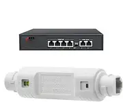 PoE Booster, 48V Ethernet Repeater, PoE Extender, Network Accessories for IP Cameras, Ethernet Extension Repeater, Plug and Play PoE Extender, Data Transmission Extender, PoE Booster for Cameras,