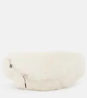 [Yves Salomon] Yves Salomon Shearling belt bag One Size white