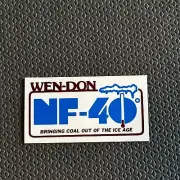 Vintage Sticker WEN-DON NF-40 Bringing Coal Out of the Ice Age Thermometer