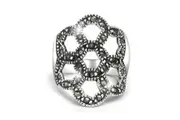 Solid 925 Sterling Silver Midnight Embrace Ring
