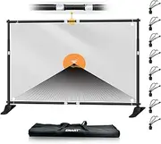 EMART Heavy Duty Banner Stand, 10x8ft/3x2.4m Adjustable Step and Repeat Backdrop Support Kit for Photography, Trade Show, Photo Video Studio, Party Decoration