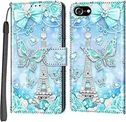 Salanheo Mobile Phone Case for iPhone 7 / iPhone 8 / SE2 (2020) / SE3 (2022) Case, Magnetic Flip Shockproof Protective Case with Stand Function Card Slots Flip Case Mobile Phone Case Tower