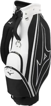 MIZUNO Golf Men's Cart Caddy Bag NX.6 Black White 9 x 47 inch 2.6kg 5LJC2402