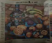 needlepoint Tapestry canvas Only 50x60 Cm Still Life Rto