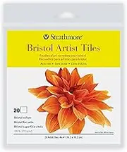 Strathmore Artist Tiles 20/Pkg-Bristol Vellum -62105970, 4x4, White