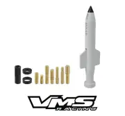 VMS RACING WHITE 5" BULLET ANTENNA 14-16 HARLEY DAVIDSON ROAD KING W/ TOUR-PAK