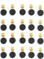 Mini Vibration Motor Tiny Flat Button Vibrating Motor 20 Pcs for Tablet Cell Phones