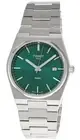 BRAND NEW TISSOT PRX QTZ 39.5MM GREEN DIAL SS MEN'S WATCH T137.410.11.091.00