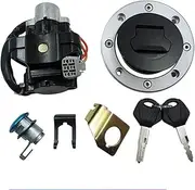 Motorcycle Ignition Switch for Suzuki for SV650 GSXR1000 Motorcycle Ignition Switch Kit Assembly Gas Cap Tank Cover Lock with 2 Keys
