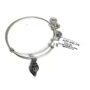 Alex and Ani Conch Shell Charm Russian-Silver Expandable Bangle Bar Bracelet