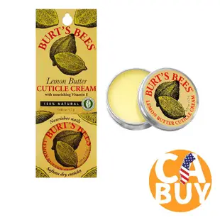 《加州BUY》Burt's Bees Lemon Butter Cuticle Cream 檸檬指甲修護霜 指甲保養