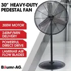 BAUMR-AG 30" 762mm 300W Industrial Pedestal Fan Large Commercial 3 Speed