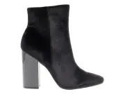 Ankle boot WINDSOR SMITH VERA in black velvet - Women's Shoes
