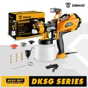 DEKO 1200ml HVLP Spray Gun with LED light High Power Electric Paint Sprayer,3 No
