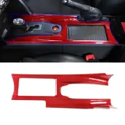 Center Control Gear Shift Panel Kit Red Carbon Trim For Nissan GTR R35 2008-2016