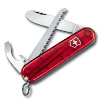 在飛比找蝦皮商城優惠-VICTORINOX 瑞士維氏“我的第一把瑞士刀”- 透明紅