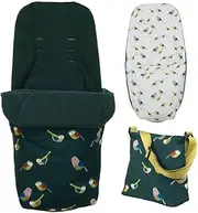 Cosatto Giggle Accessory Pack – Change Bag & All Season Footmuff, Birdland