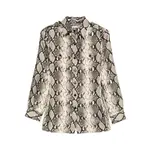 [Duran Lantink] Duran Lantink Button-down Shirt M BLACK/NEUTRALS