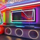 LED Bathroom Mirror Touch Sensor With RGB Backlit Light Makeup Salon Wall Mirror