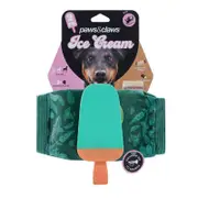 2pc Paws & Claws Icecream Twin Chew Dog Toy TPR Oxford Green 20x10x5cm