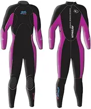 Adrenalin Women's Long Sleeve and Leg Steamer Wetsuit, Size 12, Pink