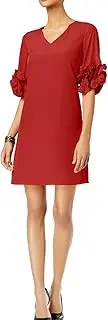 [Alfani] Ruffle-Sleeve A-Line Dress
