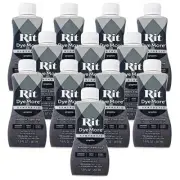 Rit DyeMore Synthetic Liquid Dye | 12 Pack | Graphite