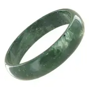 Round Jade Green Acrylic Lucite Domed Bangle Bracelet Ladies Standard Size