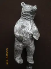 bear grizzly kodiak black alaska ratrod hotrod car hood ornament