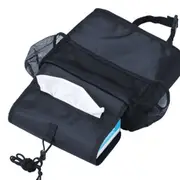 2Pcs Multifunction Oxford Waterproof Baby Feeding Bottle Cover Thermal Bag Tissue Box Storage Hanging Car Seat Organizer