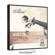 Alice AWR13 4/4 Violin String Set - Medium Tension - Steel Core - Cupronickel
