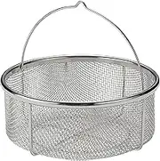 Steaming Basket - Stainless Steel Steamer Insert | Foldable Steamer Basket For Saucepan | Rice Strainer | Rice Drainer With Handle | Rustproof Rice Washing Tool For Home Camping Picnics