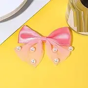 20 Pcs Pearl Mesh Bows, Ribbon Bowknot for Crafts, Sewing, Wedding, Birthday, Party, Clothing Accessories