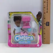 Barbie Chelsea Can Be Barista Girl Doll Mattel Toy Coffee Shop