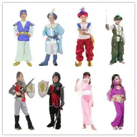 在飛比找蝦皮購物優惠-萬圣節兒童阿拉伯王子公主服裝兒童騎士勇士戰士服男童印度服飾節