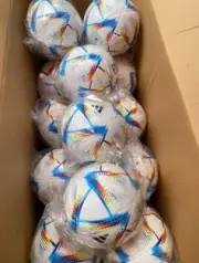 Bulk Lot of 10 NEW WORLD CUP 2022 AL-RIHLA Soccer Balls Size 5
