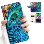 ( For Optus X Sight 3 ) Wallet Flip Case Cover AJ26303 Peacock