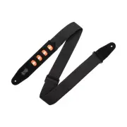 Levy's 2" Cotton PickPocket Guitar Strap - Black