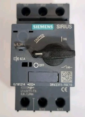 NEW Siemens Circuit Breaker 3RV2311-1GC10 Sirius G/181214 E02 3 Poles 3 Ph 600V
