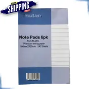 NOTEPAD Writing School Office Book Note Pad Ruled Memo Writing Pads A4