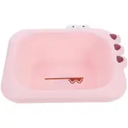 Portable Washbasin Infant Children Household Wash Basin Washing Basin Baby Supply Pink 31.50X26.00X9.50CM