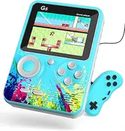 TOZINOVA G5 Handheld Game Console：Retro Video Game Console with Hundreds of Preloaded Classic Video Games Support 2 Players and TV Connection Game Player Christmas Toys and Gifts for Kids, Blue