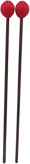 JOINPAYA Musical Percussion Mallets Marimba Tongue Drum Maple Handle Yarn Head Sticks