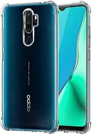 [REY] Transparent Silicone Case TPU Anti-Shock for Oppo A9 2020 - A5 2020, Mobile Phone Case Premium Scratch-Resistant TPU Transparent Protective Case
