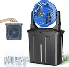 9L Bucket Portable Misting Fan for Outdoors Patios, 20000Mah Rechargeable Batter