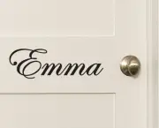 Custom Name Wall Door Sticker Decal Nursery Baby Kids Removable Decal 10~200cm